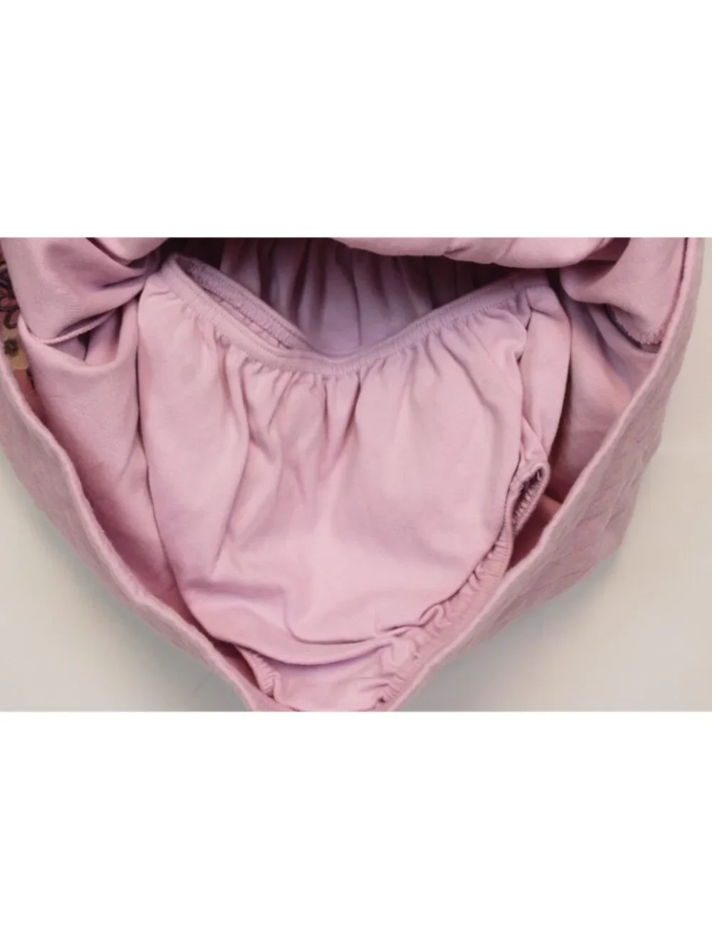 2001 Gymboree Sweet Chic 4pc Set 18-24m Lavender Dress Diaper Cover Tights Hat - Picture 10 of 16